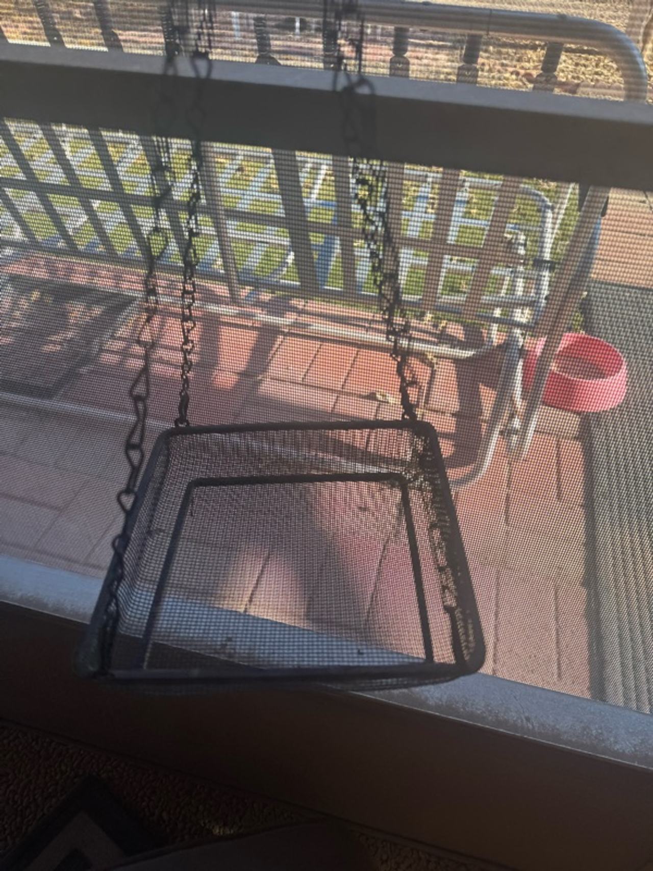 Metal Hanging Bird Feeder Tray