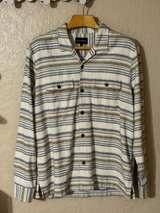 Lucky Brand Men's Striped Flannel Button Down Shirt - Image 4