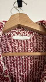 Zara Geometric Pattern Knit Button-Up Shirt - Image 3