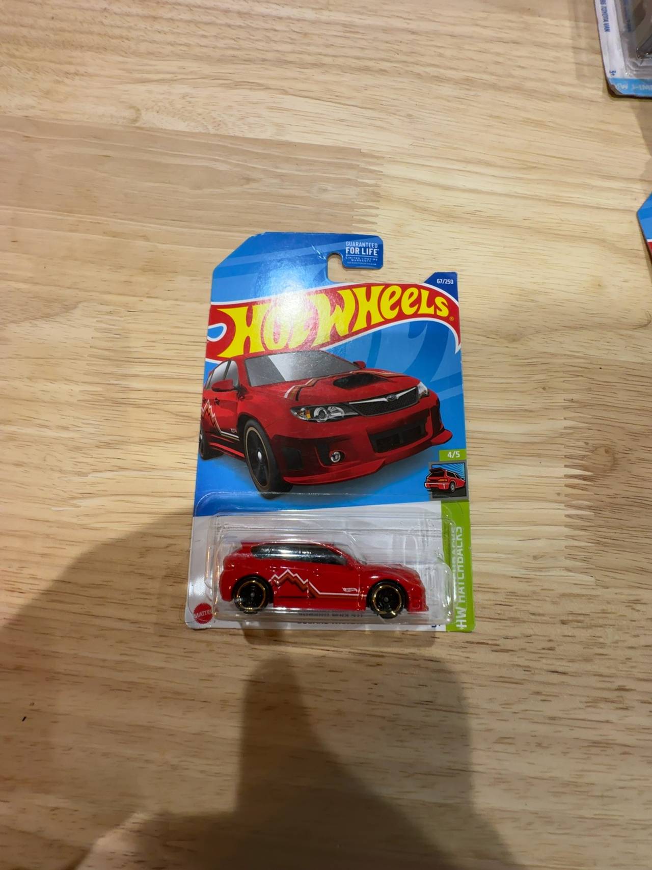 Hot Wheels Subaru WRX STI Red Diecast Car