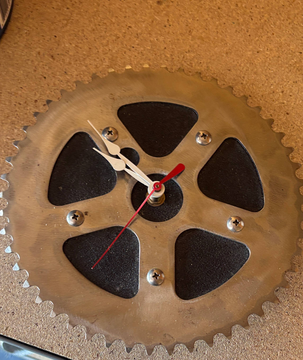 Bicycle Chainring Wall Clock