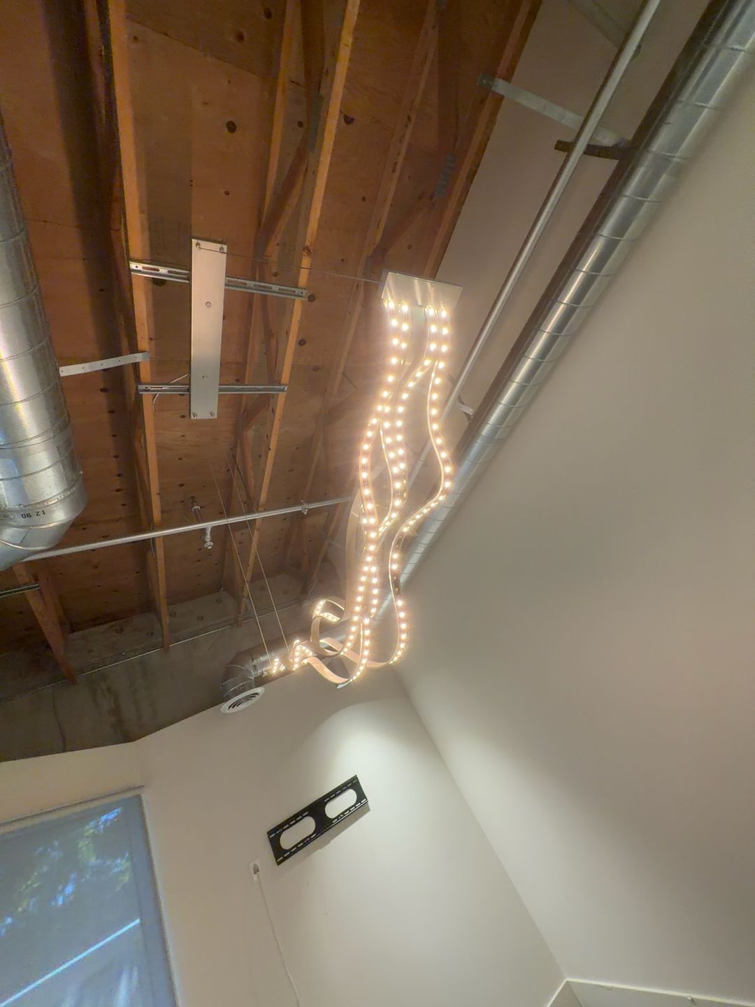 Crystal S-Shaped Chandelier White Light