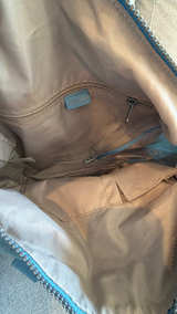 Kipling Blue Shoulder Bag Handbag with Ape  - Image 4