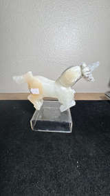 Carved Stone Horse Figurine - Image 5
