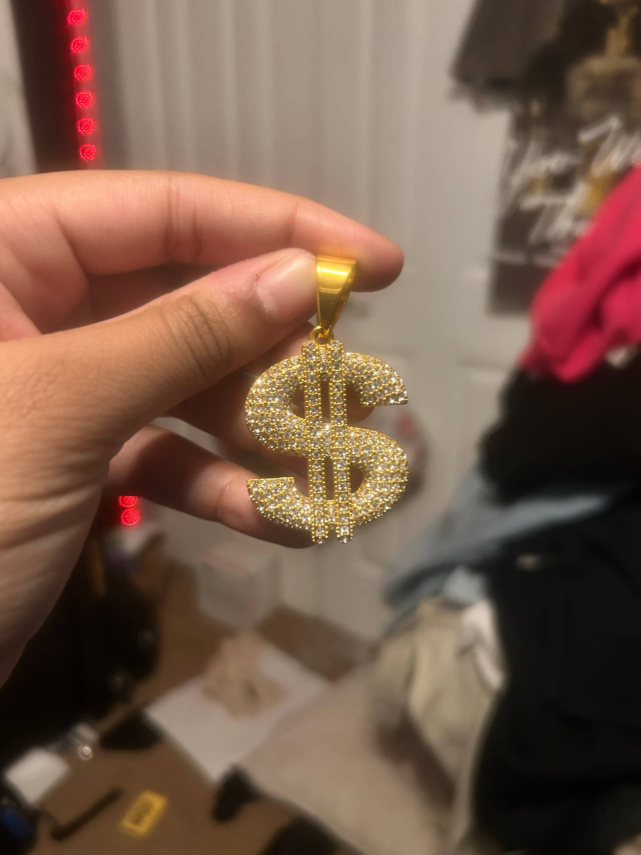 Dollar Sign Pendant Necklace