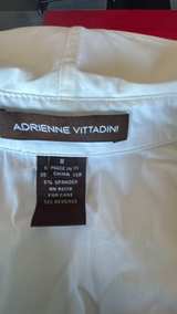 Adrienne Vittadini Ruffle Front Zip Blouse - Image 4
