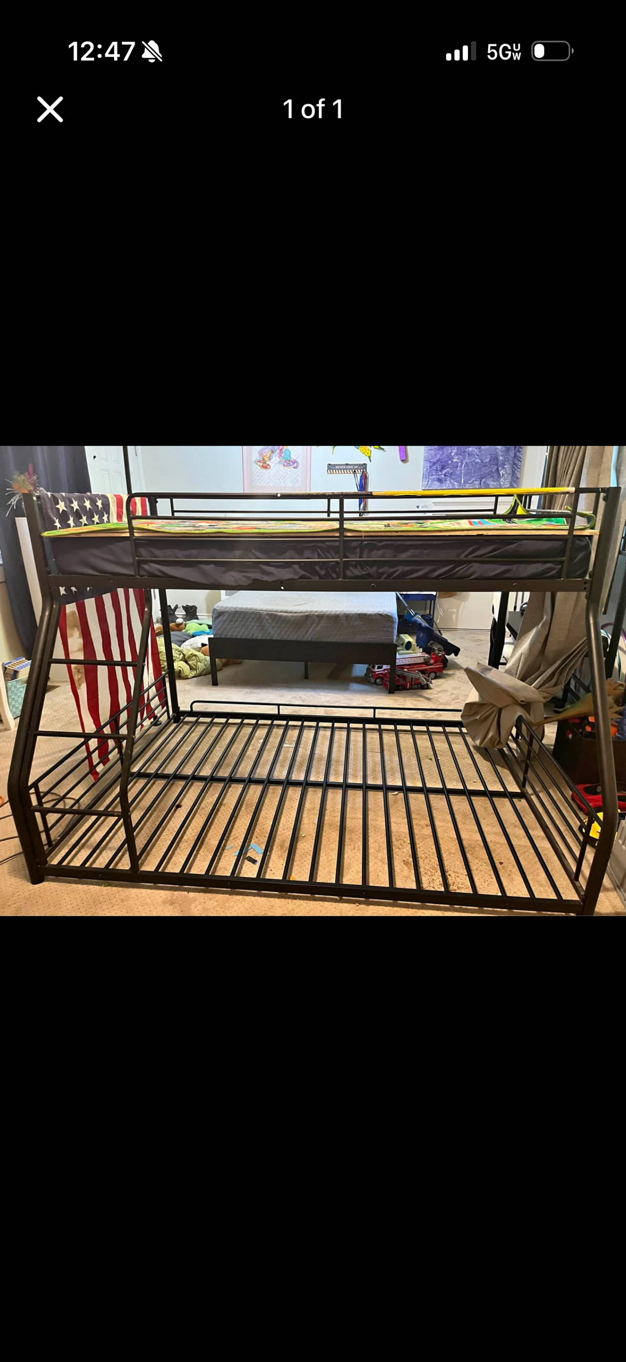 Twin over Full Metal Bunk Bed Frame