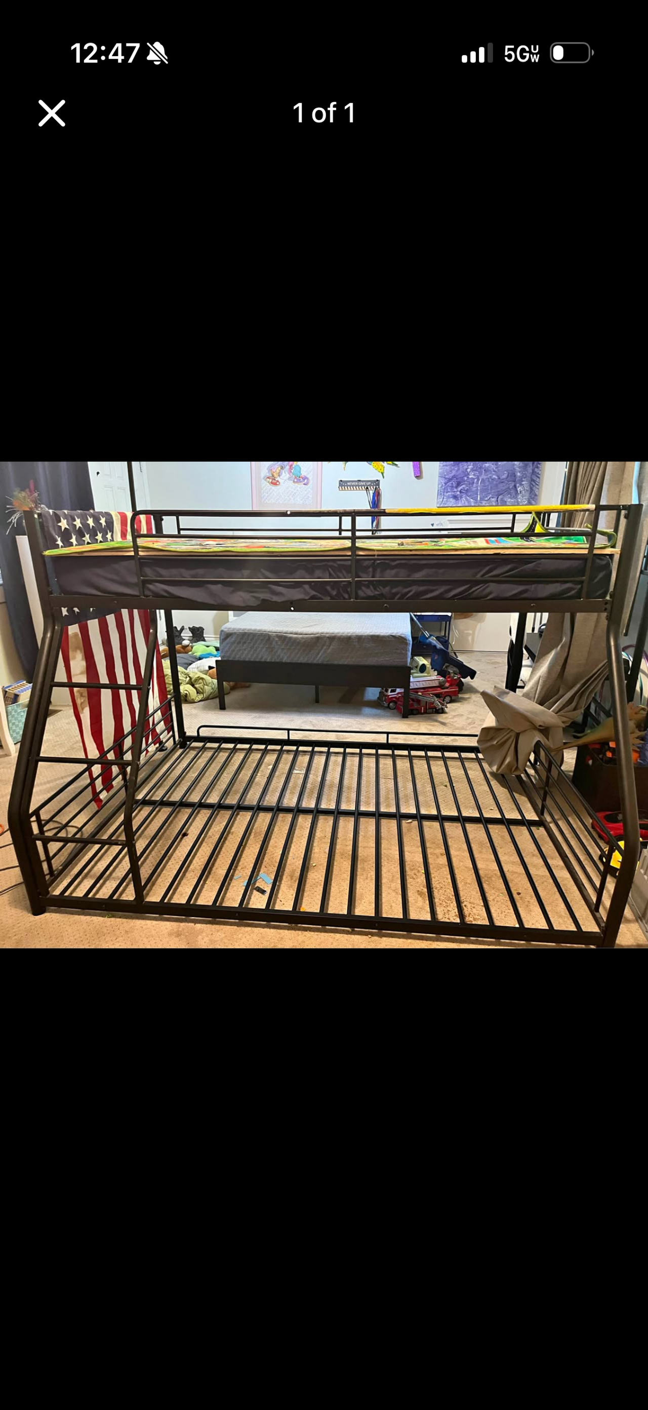 Twin over Full Metal Bunk Bed Frame