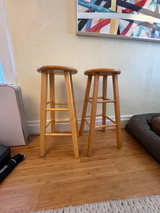 Wooden Bar Stool - Image 1