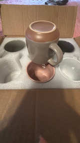 Ceramic Porcelain Espresso Cups,  set of six - Image 3