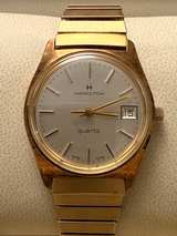 Hamilton Men’s Quartz Watch Gold Tone Swiss Made – Vintage 1980s – Working - Image 1