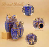 Egyptian Canopic Jars Set of 4 - Image 2