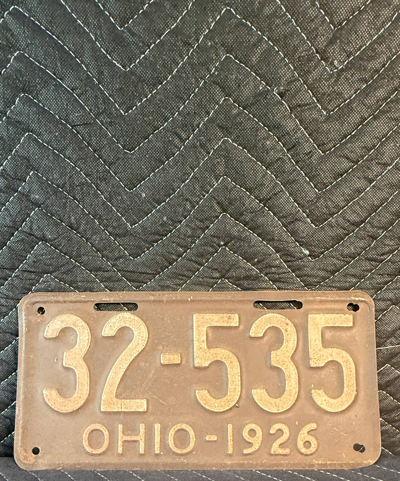1926 Ohio License Plate