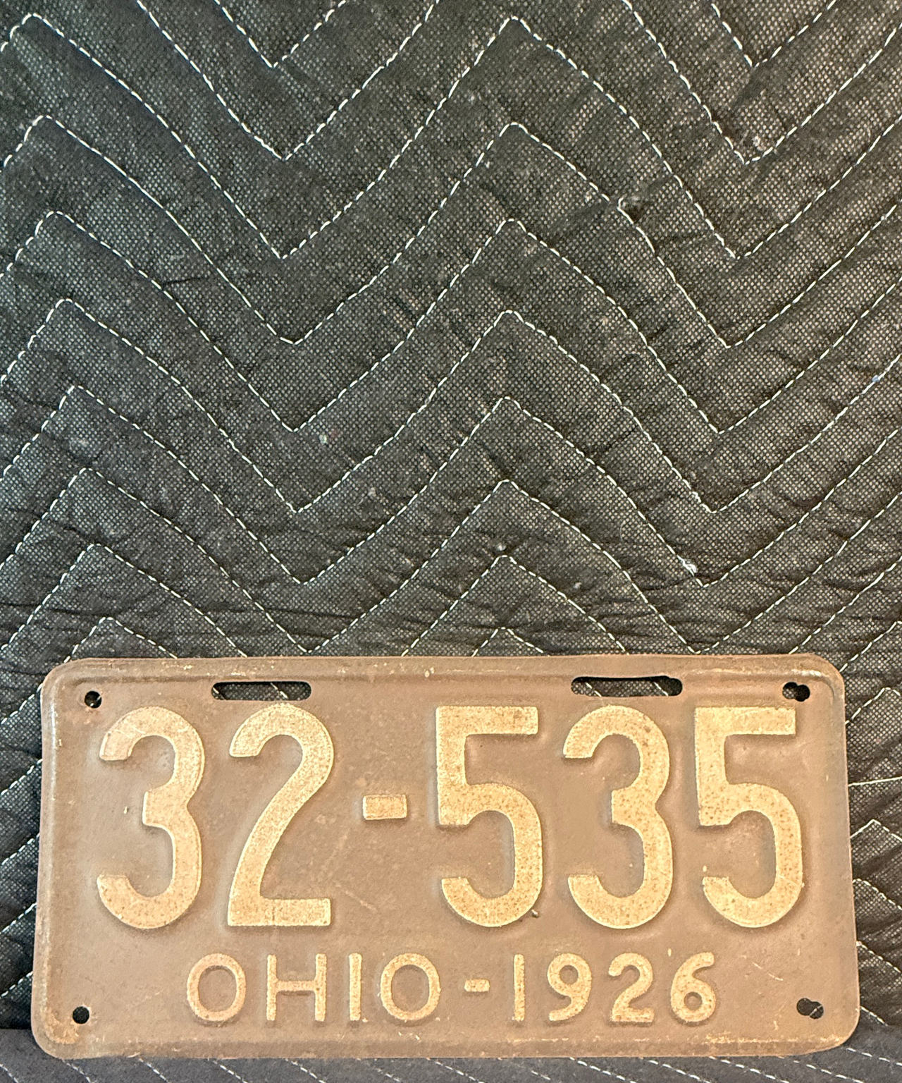1926 Ohio License Plate