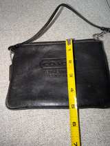 Coach Leatherware Est. 1941 Wristlet Black Purse Zipper Bag Small - Image 5