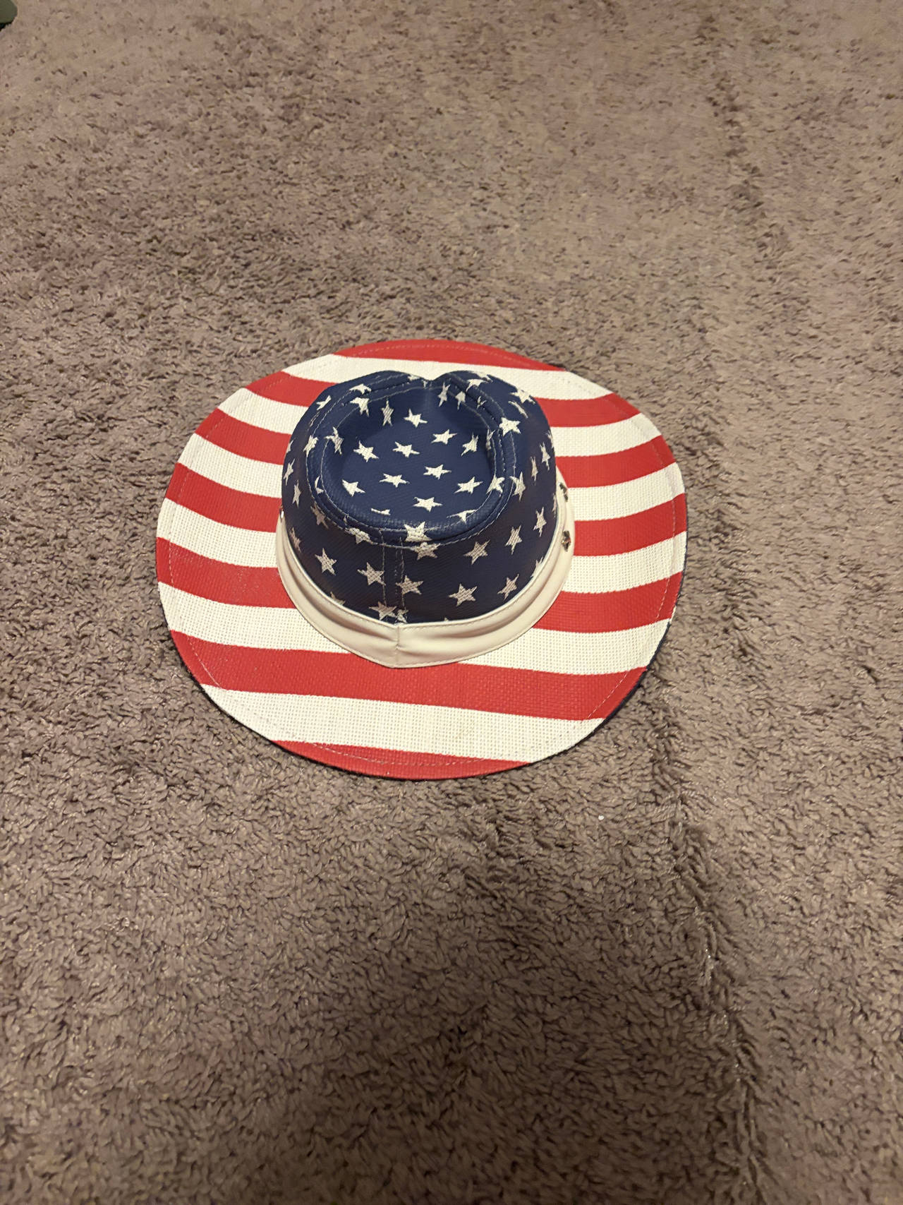 American Flag Wide Brim Sun Hat