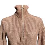 Jessica Simpson Sweater Women’s Size M Quarter Zip Ribbed Mock Neck - Image 3