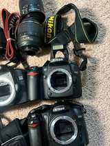 Canon EOS 40d d80 Nikon 5 cameras 4 lenses lot AS IS UNTESTED - Image 7