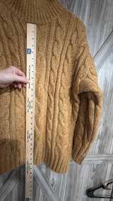 American Eagle XS Cable Knit Mock Neck Sweater - Image 6