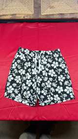 Men's Hibiscus Print Swim Trunks - Image 5