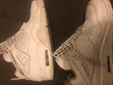 Nike Air Jordan 4 Retro Net Triple White - Image 2