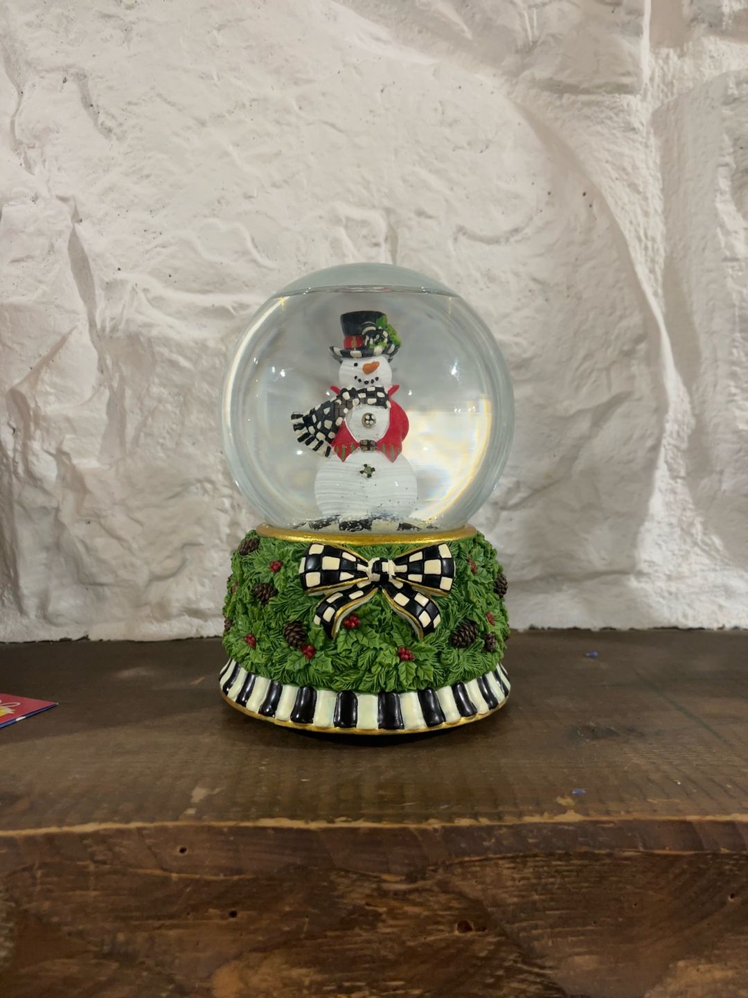 Mackenzie-Childs Snowman Snow Globe