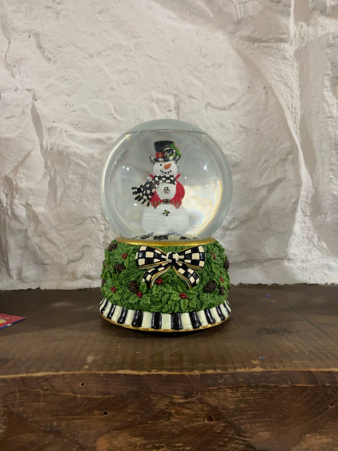 Mackenzie-Childs Snowman Snow Globe