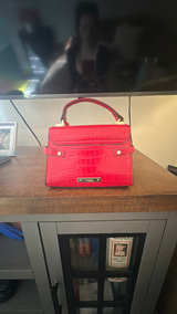ALDO Hays Red Croc Embossed Satchel - Image 2