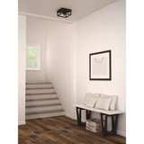 Hampton Bay 12.5 in. 2-Light Distressed Black Flush Mount - Image 3