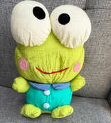 9” Sanrio Keroppi Vintage Parachute Plush Nylon 90s Stuffed Animal Frog - Image 1