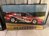 Craig Lowndes HRT V8 Legends Framed Poster - Image 3