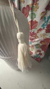 Opalhouse Textured Ceramic Table Lamp with Tassel - Image 3
