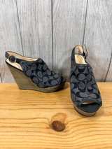 Coach Signature Jacquard Wedge Sandals - Image 7
