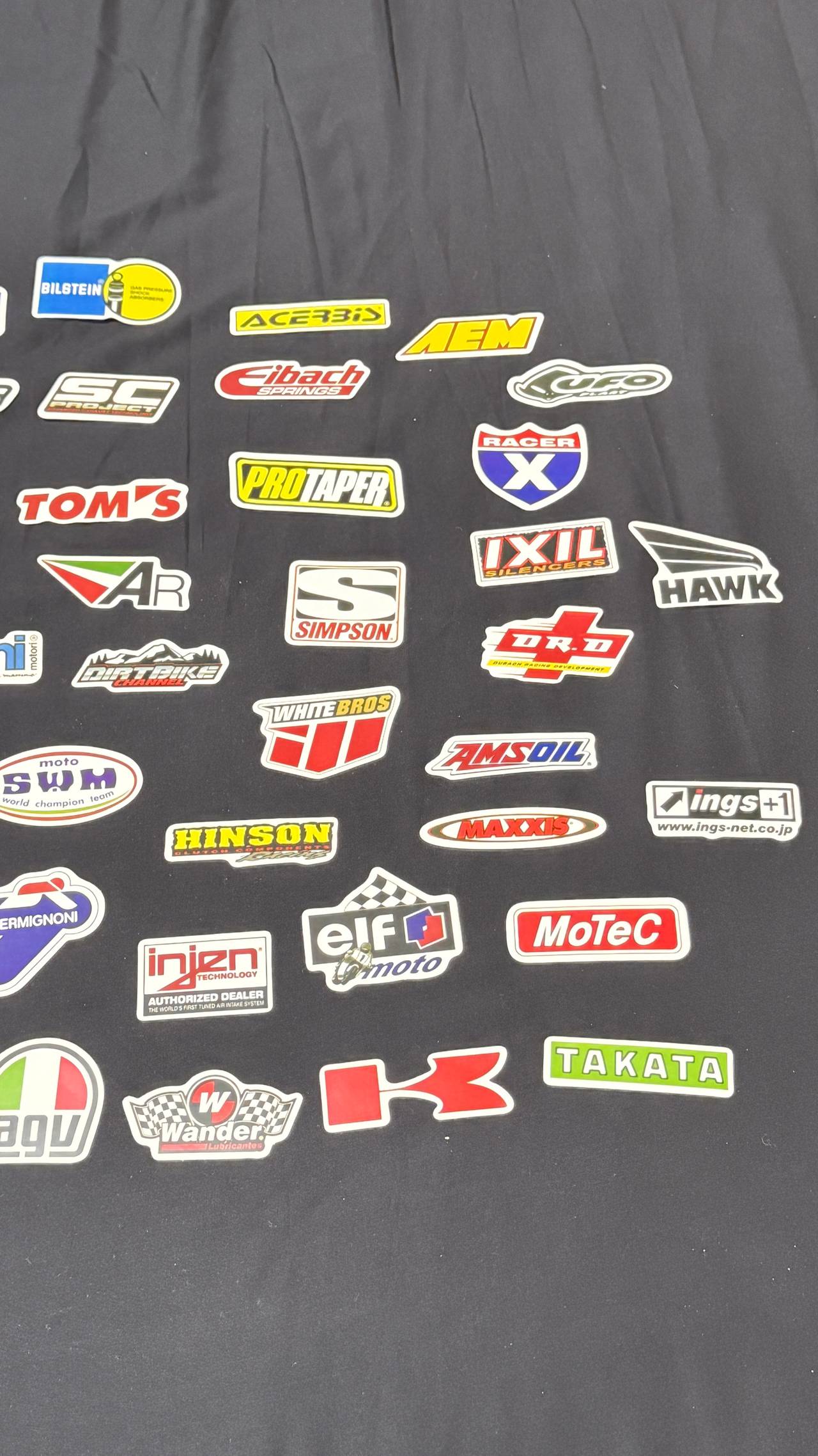 Racing Sponsor Vinyl 45 Sticker Pack