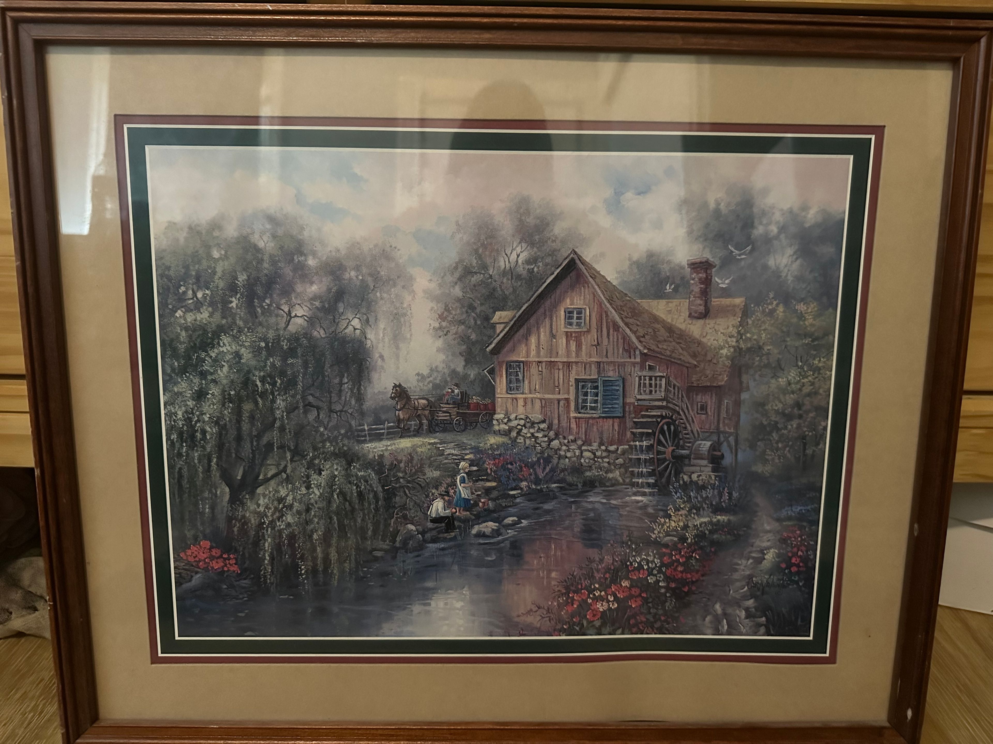 Terry Redlin The Old Grist Mill Framed Print