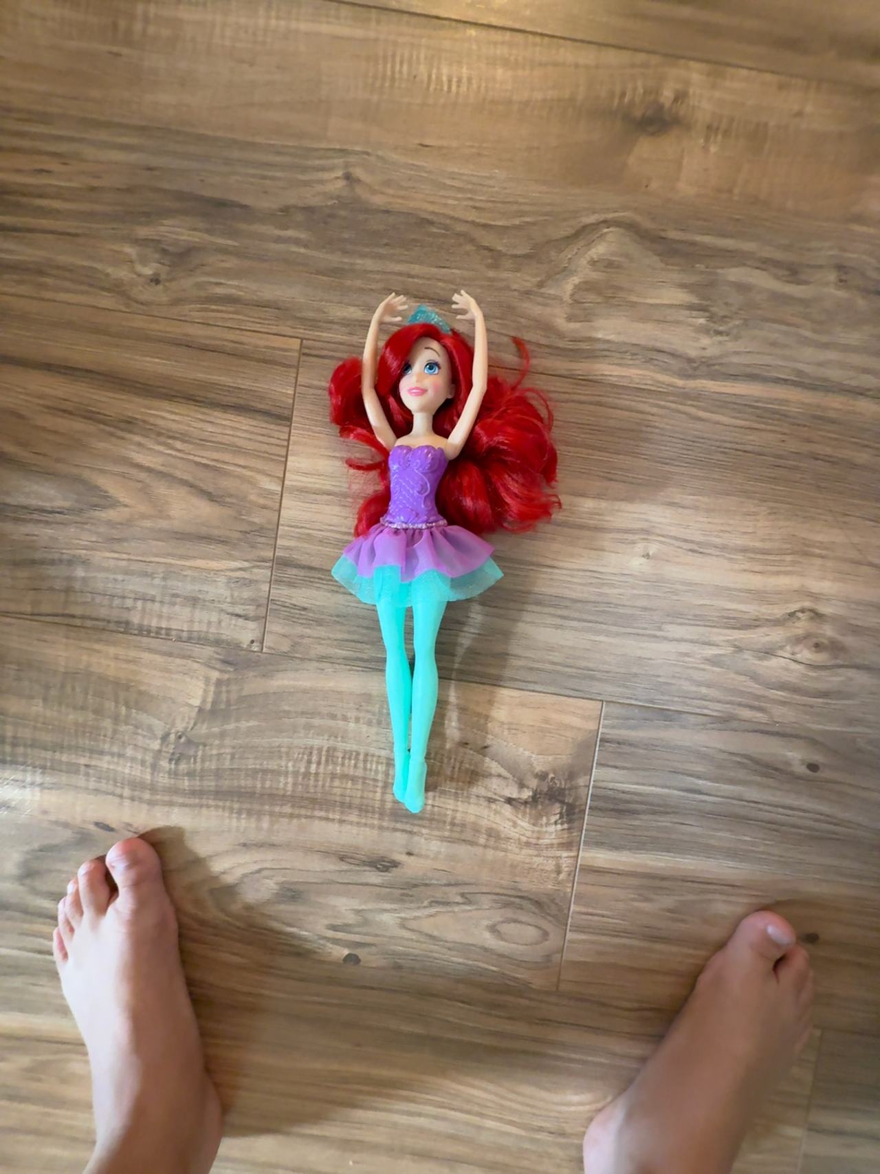 Disney Princess Ariel Ballerina Doll Purple Tutu