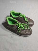 Crocs Golf Hover Lace Up Sneaker mens 7.5 Brown leather suede. - Image 2