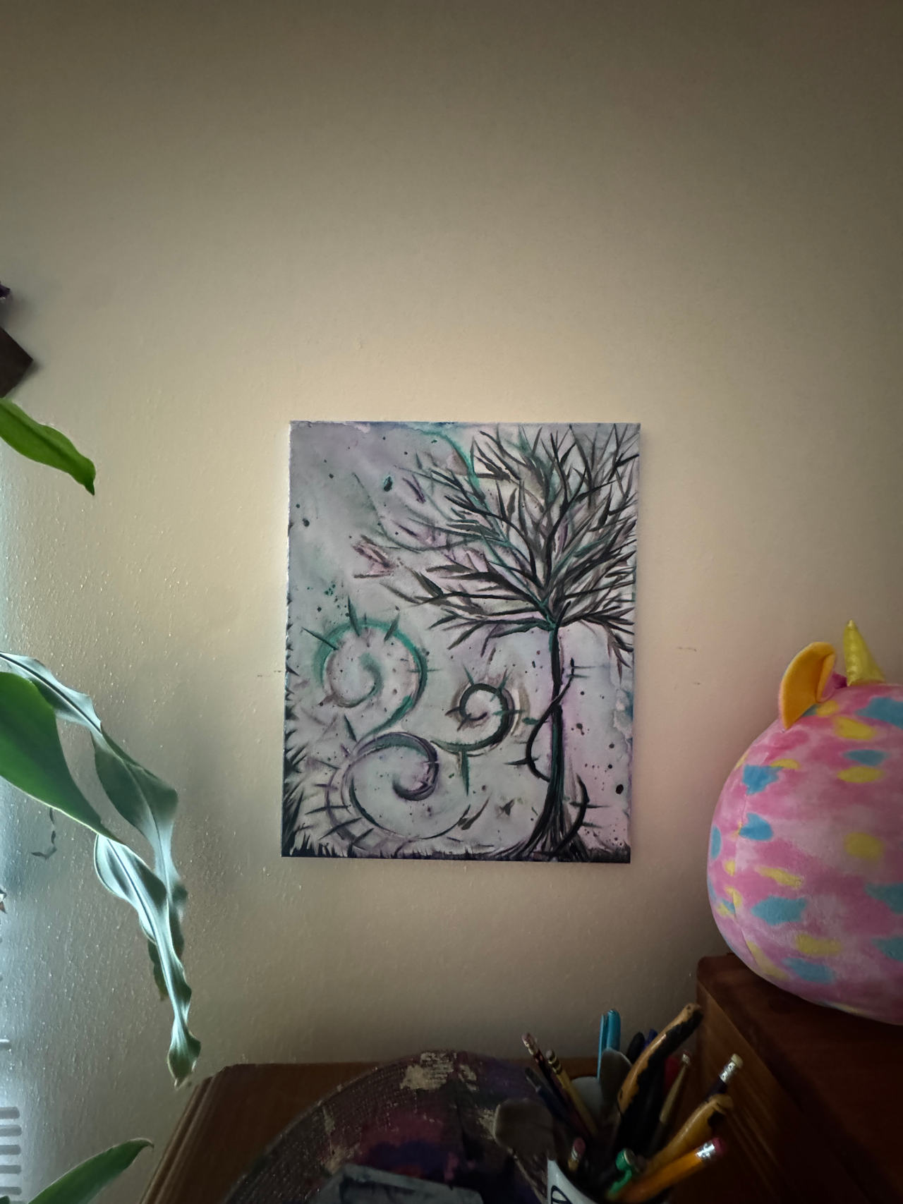 Abstract Tree Painting