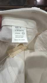 NWT Luvamia White Wide Leg Raw Hem Jeans Medium - Image 5