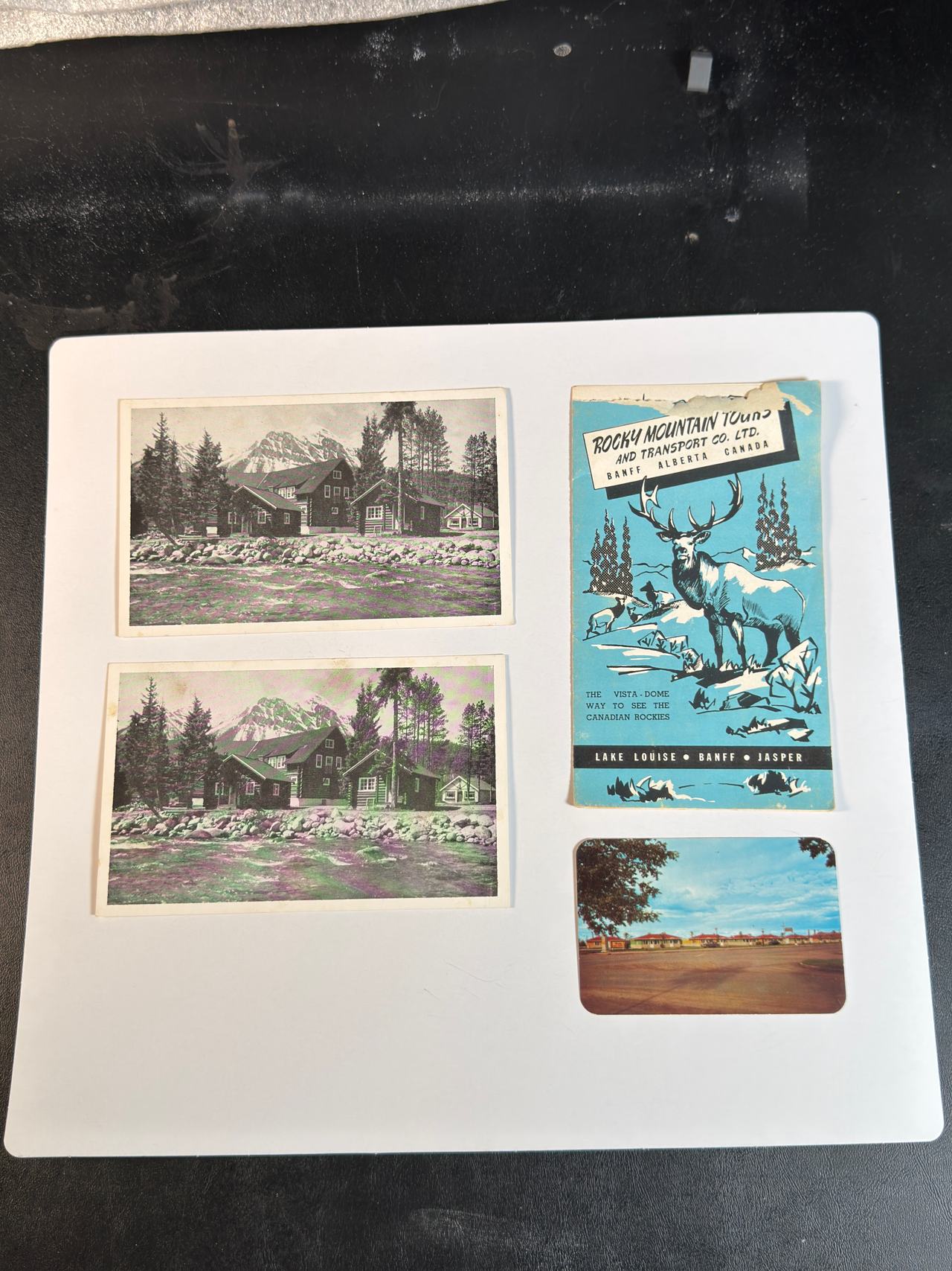 Vintage Rocky Mountain Tours Brochure and Postcard Set