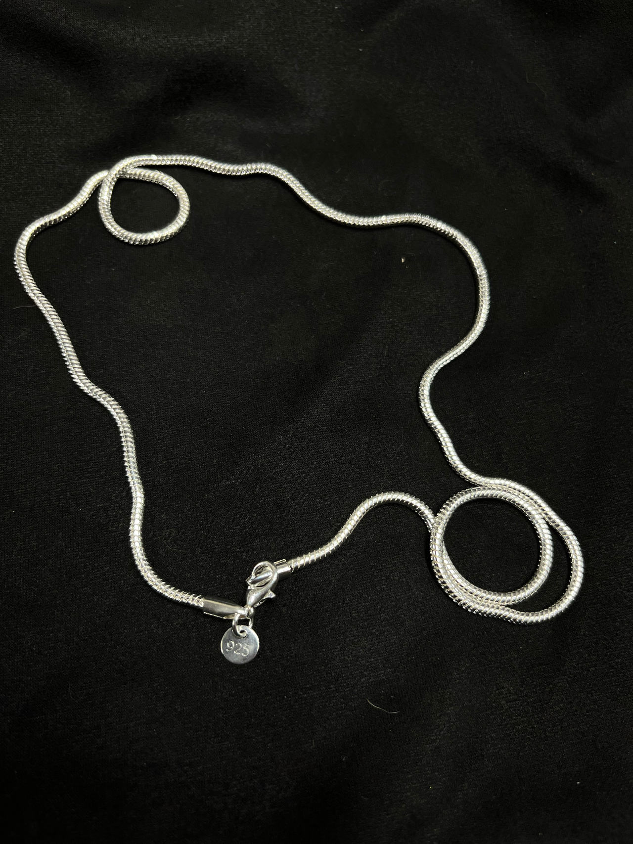 Sterling Silver Snake Chain Necklace