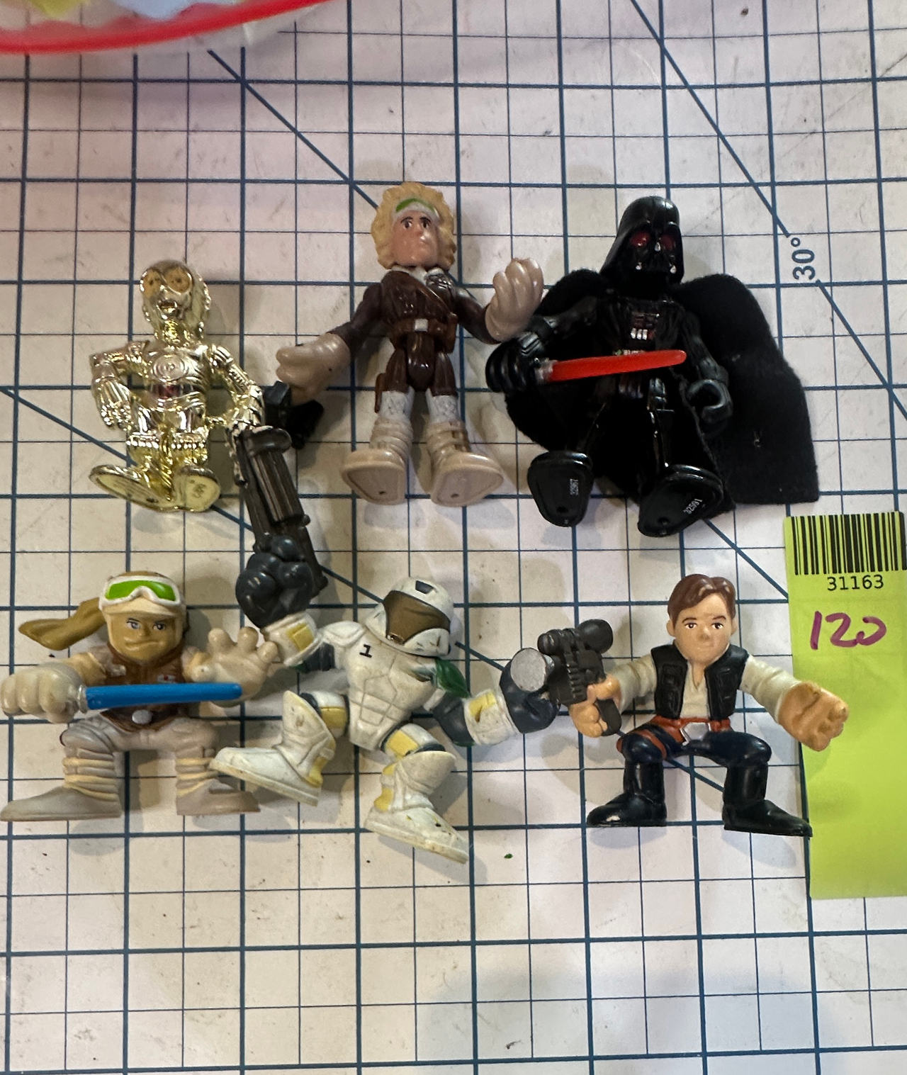 Star Wars Galactic Heroes action figure bundle Vader C3PO Han Solo Luke Skywalke