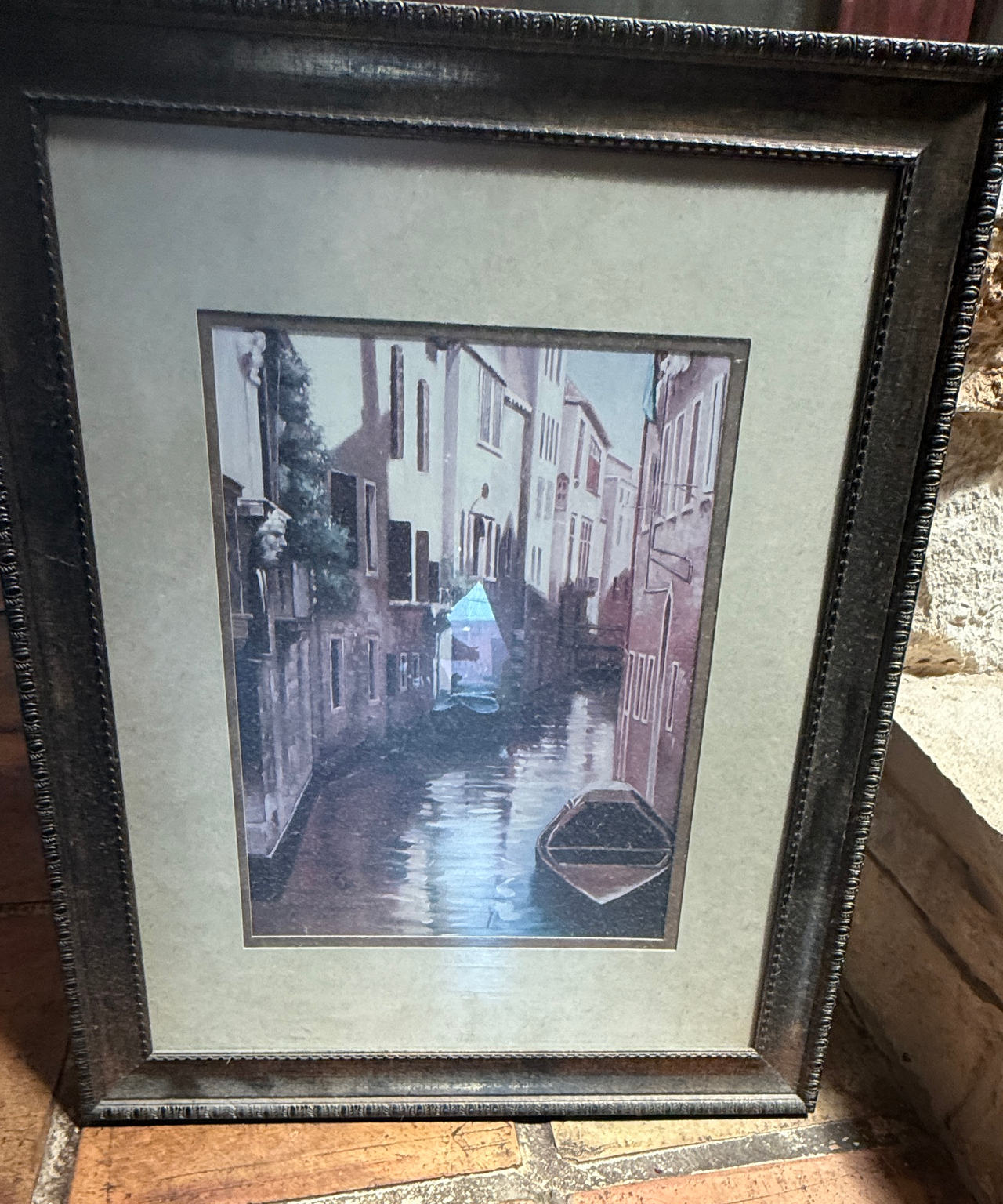Framed Venice Canal Art Print