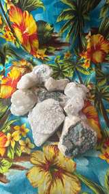 2LB Natural White Druzy Quartz Crystal Lot – 9 Geode Pieces Sparkling Mineral - Image 2