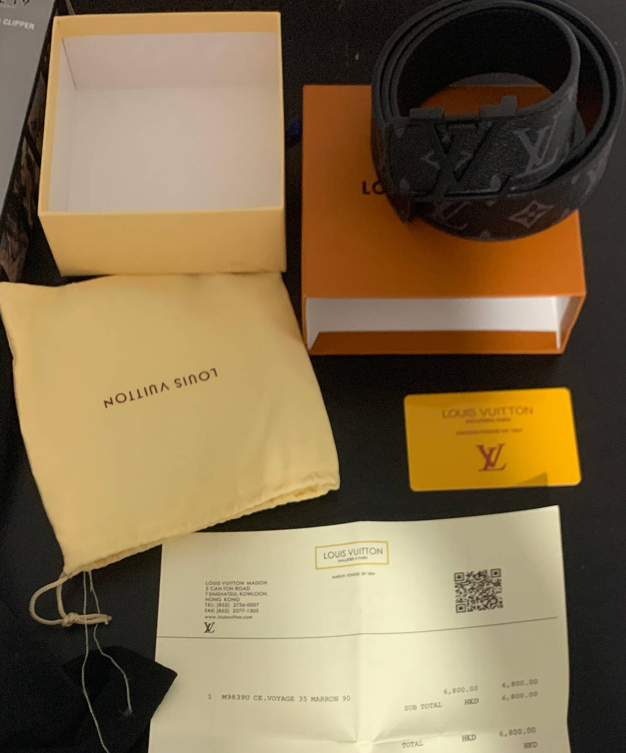 Louis Vuitton LV Initiales 40mm Belt Monogram Eclipse