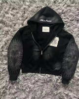 Hell In Paradise Y2K Gothic Zip-Up Hoodie - Image 2