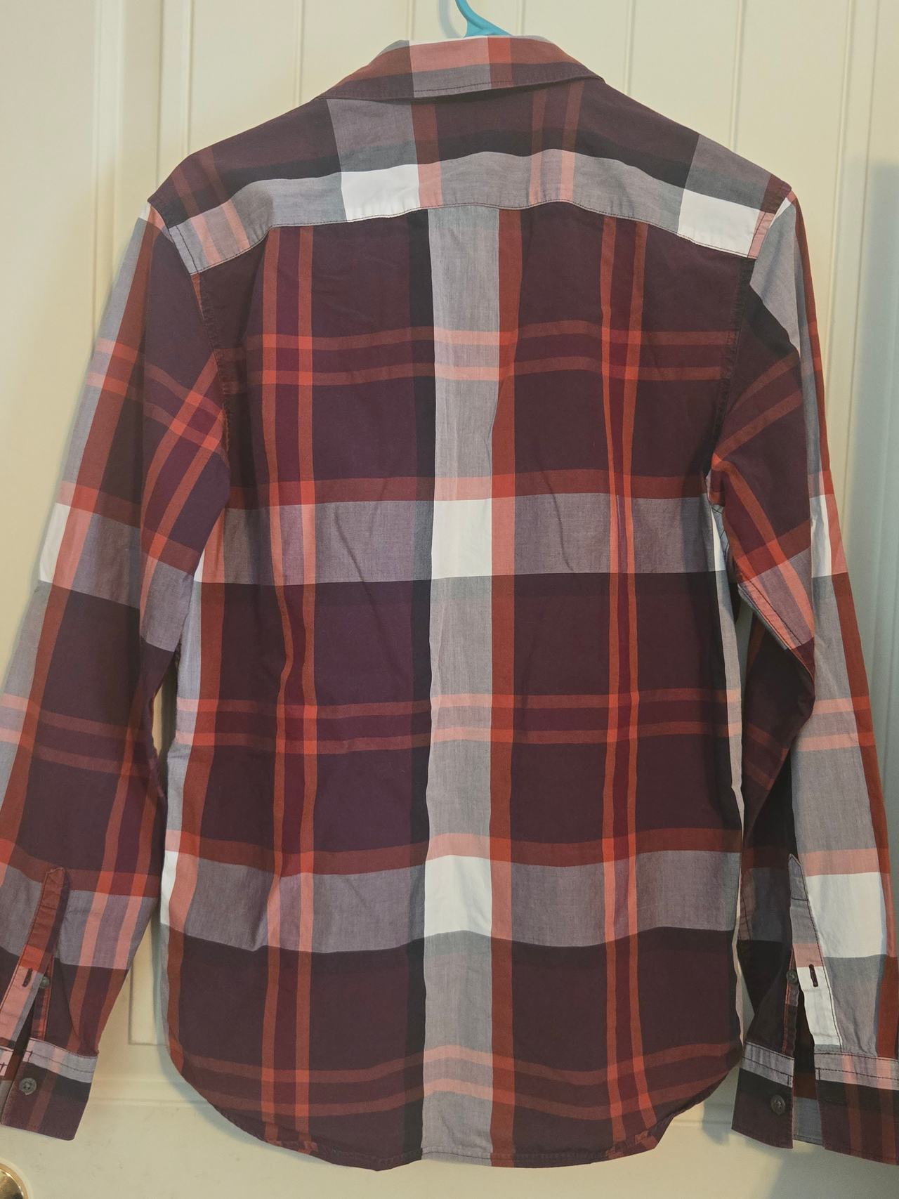 Gap Men's Plaid Long Sleeve Button Down Shirt