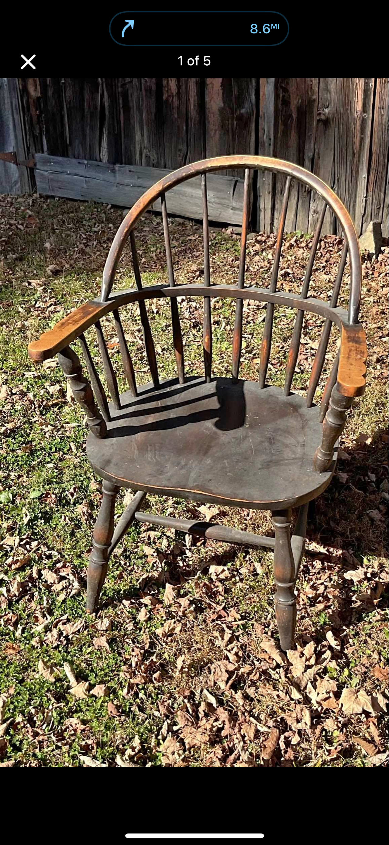 Vintage Windsor Hoop Back Armchair