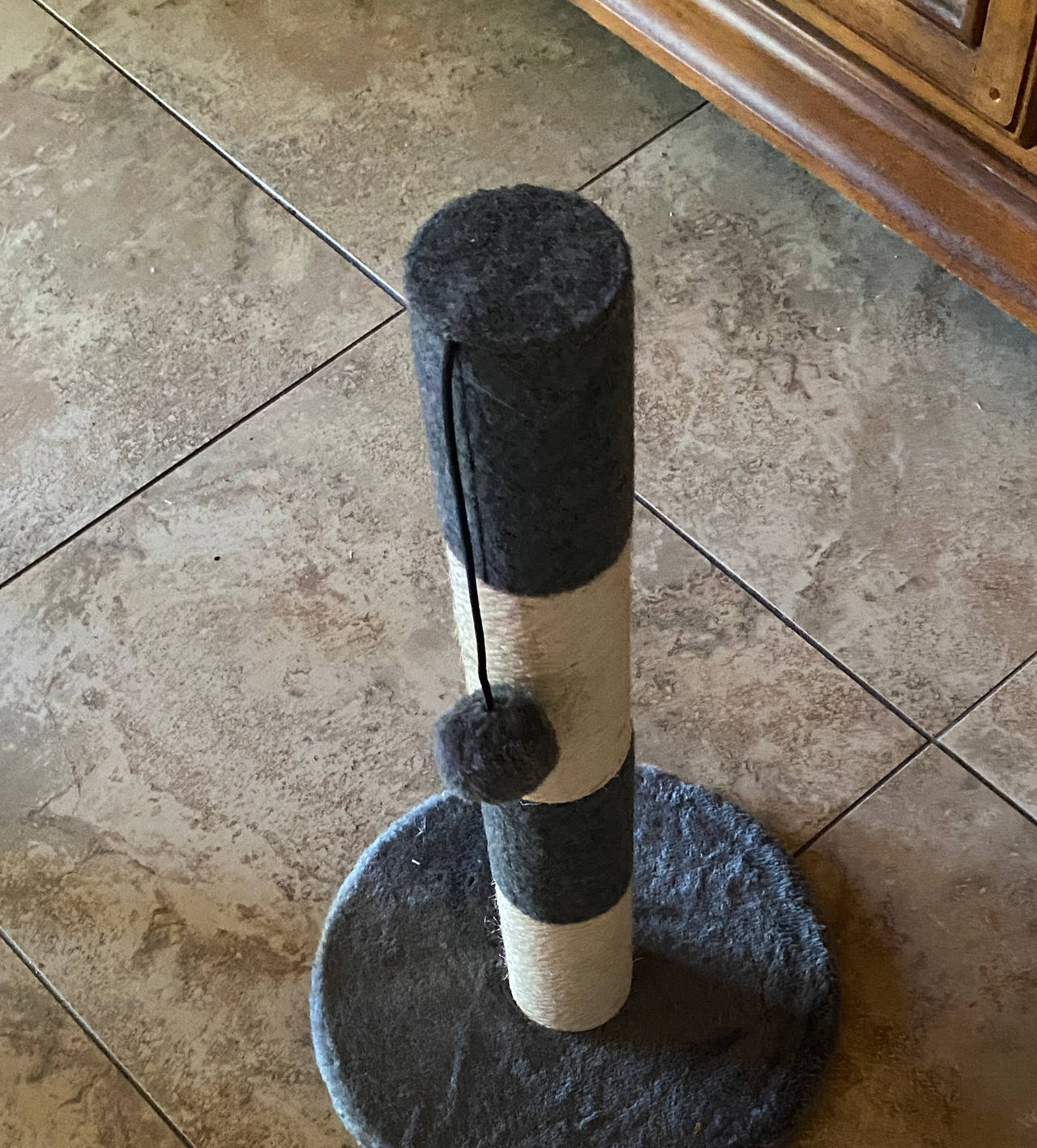 Cat Scratching Post with Hanging Toy