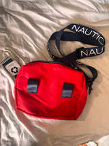 Nautica Red Recycled Crossbody Bag - Image 1